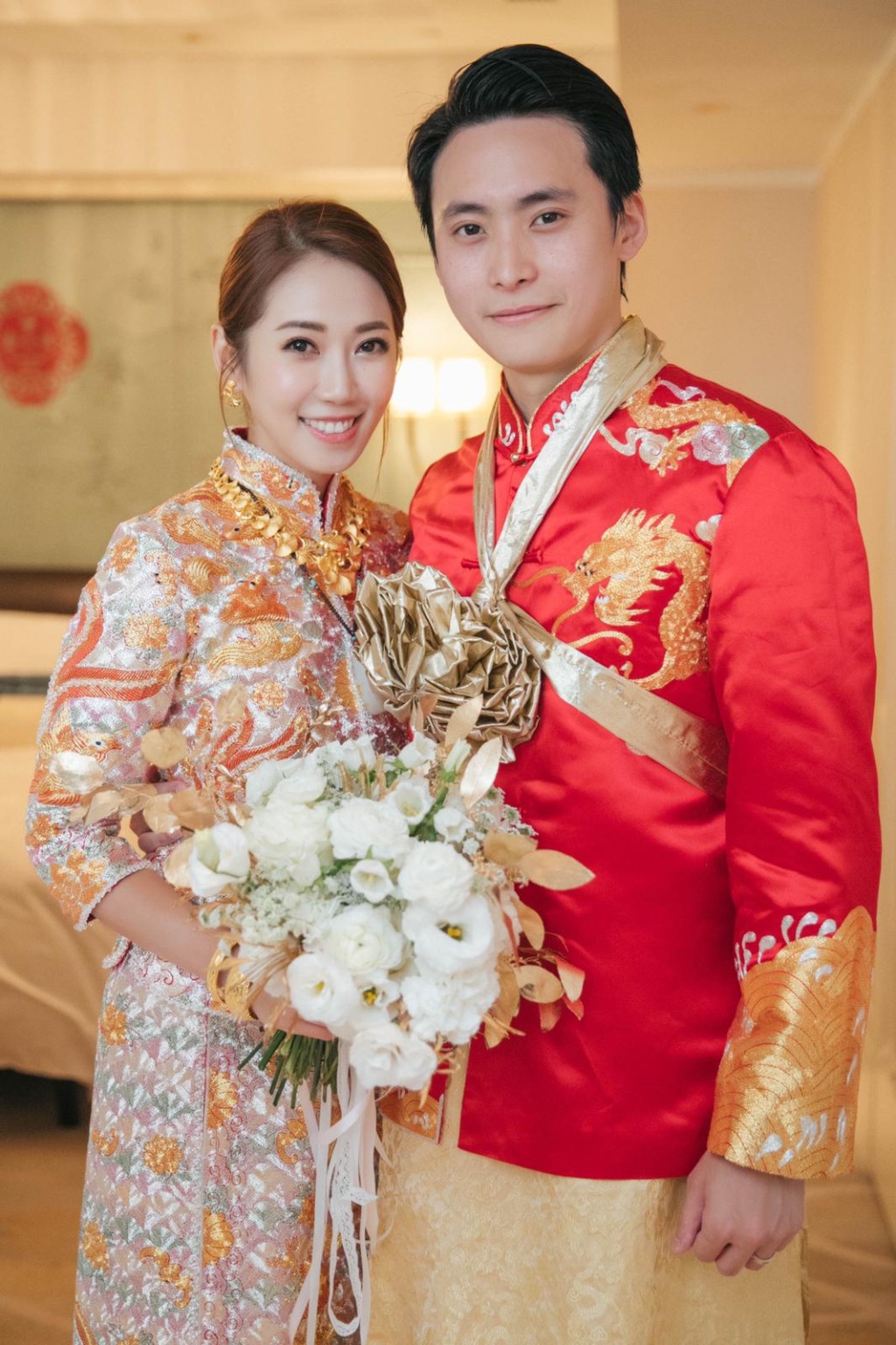 蔡明思在台灣出嫁。