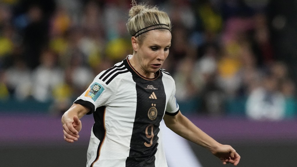 2023年夏季德国女足参加女子世界杯的球衣。 美联社