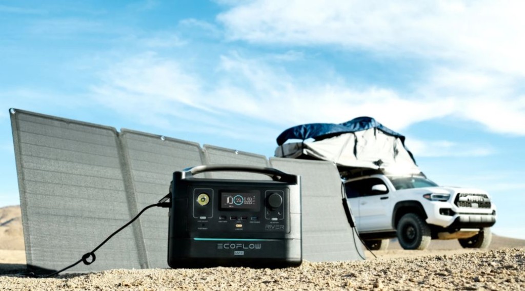 EcoFlow的产品可支援多种充电模式，包括以太阳能板充电，约3至6小时可以充满。网图