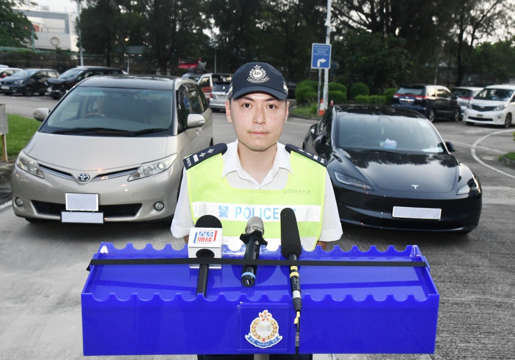 新界北總區交通部執行及管制組高級督察魏少昌。 新界北總區交通部執行及管制組高級督察魏少昌。