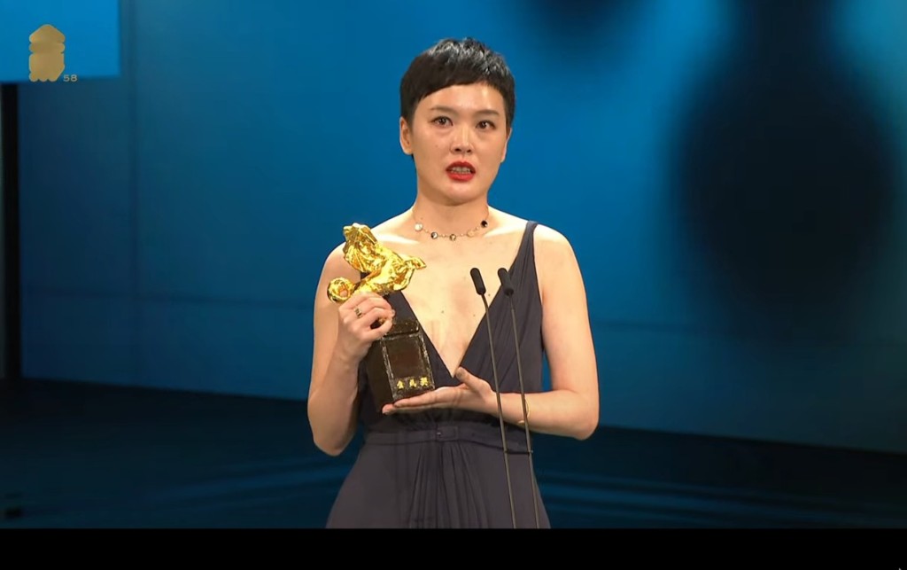 奪「最佳新導演」的阮鳳儀喊到雙眼通紅。