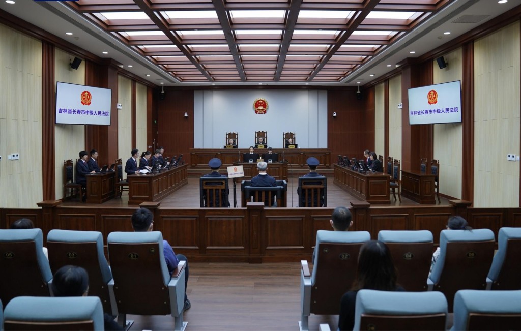 劉彥平今日在吉林省長春市中級人民法院一審。