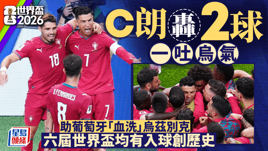 世界盃2026｜C朗吐烏氣高呼「我回來了」  馬帥：球隊首戰失利後成長