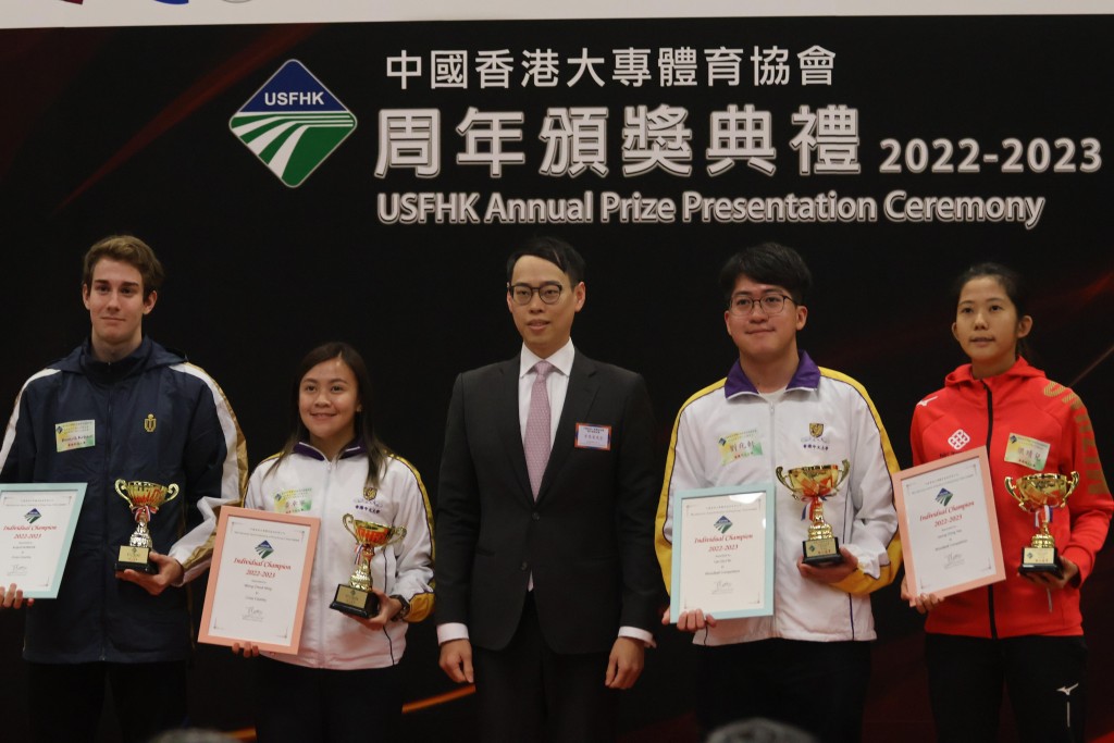 大专体育协会举行周年颁奖礼，共有34人获个人奖项。徐嘉华摄