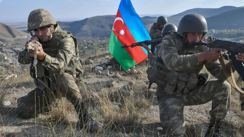 阿塞拜疆山区上一批士兵。网上图片