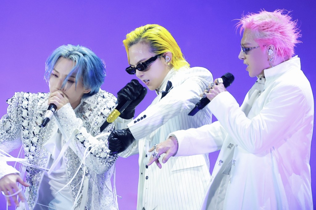 BIGBANG昨晚在高陽舉行第2場20周年巡唱。 BIGBANG昨晚在高陽舉行第2場20周年巡唱。