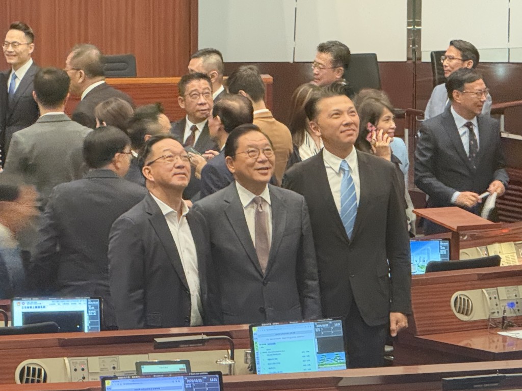 林健鋒(中)、劉業強(左)和陳祖恒(右)。曹露尹攝 林健鋒(中)、劉業強(左)和陳祖恒(右)。曹露尹攝