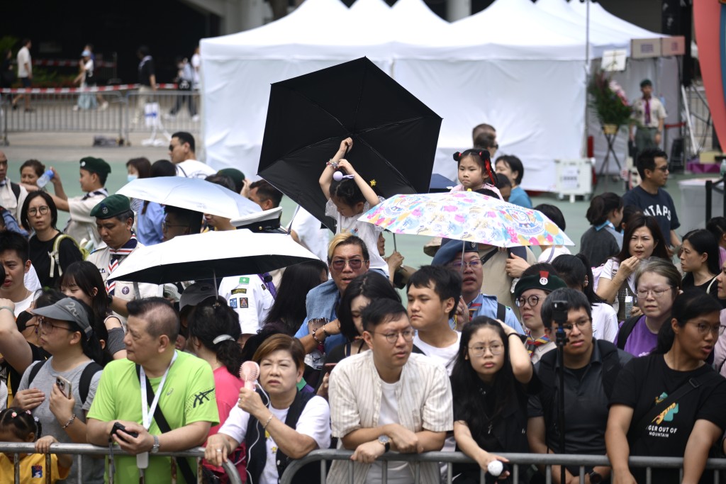 「香港童軍115周年國家安全暨軍樂匯演嘉年華」典禮。