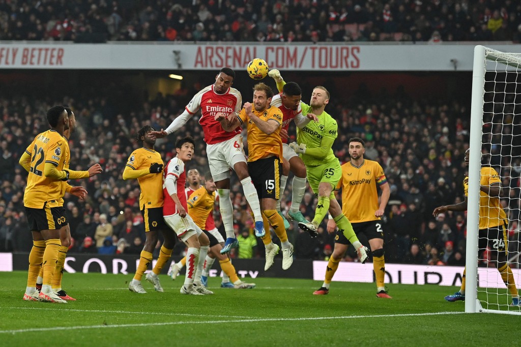 阿仙奴是最早重視死球戰術的英超球隊。法新社 阿仙奴是最早重視死球戰術的英超球隊。法新社