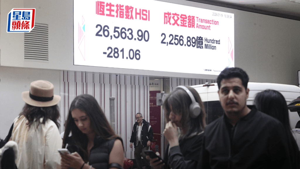 港股跌281點 阿里挫4% 生科股捱沽 李寧逆市升3% 專家：年初升浪結束｜港股收市