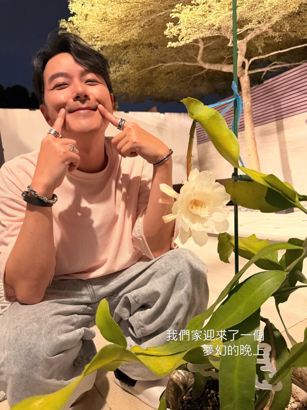 「蕭哈哈」出世後,蕭正楠經常保持著燦爛笑容。 「蕭哈哈」出世後,蕭正楠經常保持著燦爛笑容。