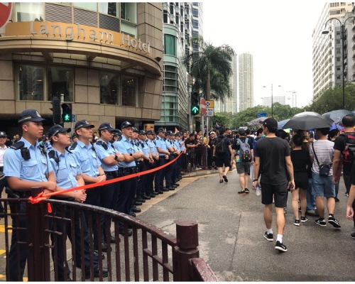 警方北京道佈防。