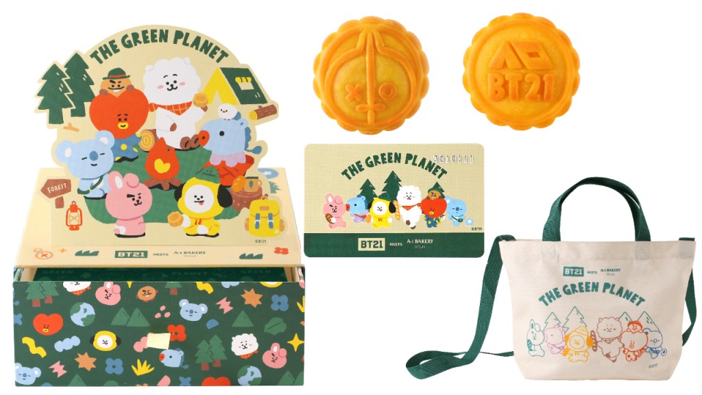 A-1 Bakery推出BT21 MEETS A-1 Bakery BT21夜月。营火会奶皇月饼礼盒。 A-1 Bakery推出BT21 MEETS A-1 Bakery BT21夜月。营火会奶皇月饼礼盒。