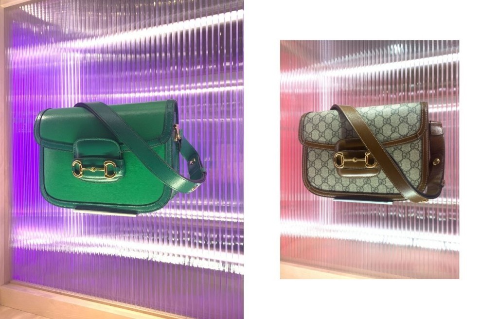 Gucci Horsebit 1955除了有經典GG Monogram版本外,亦有全新綠寶石色。