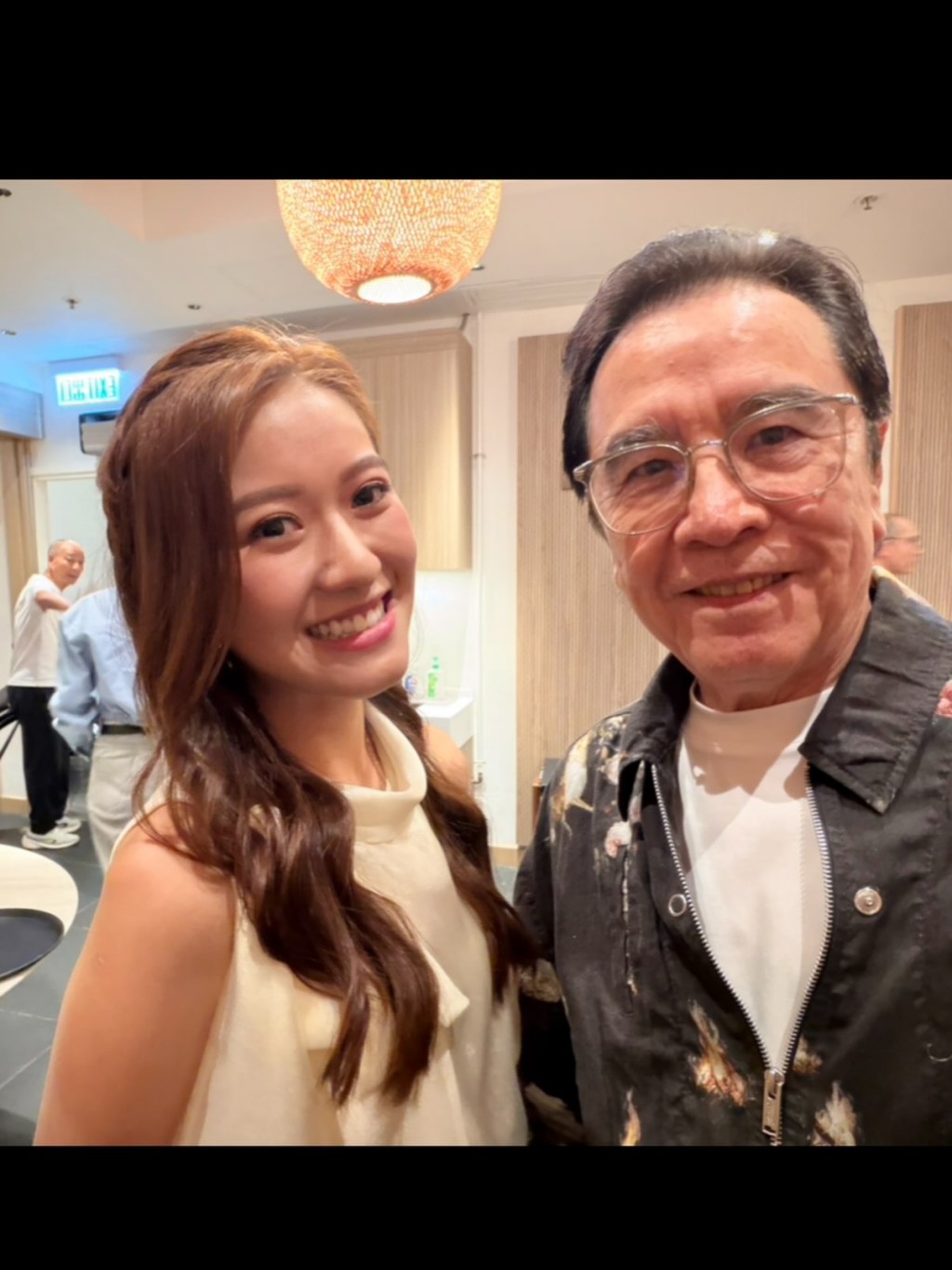 李澤欣與姜大衛合照