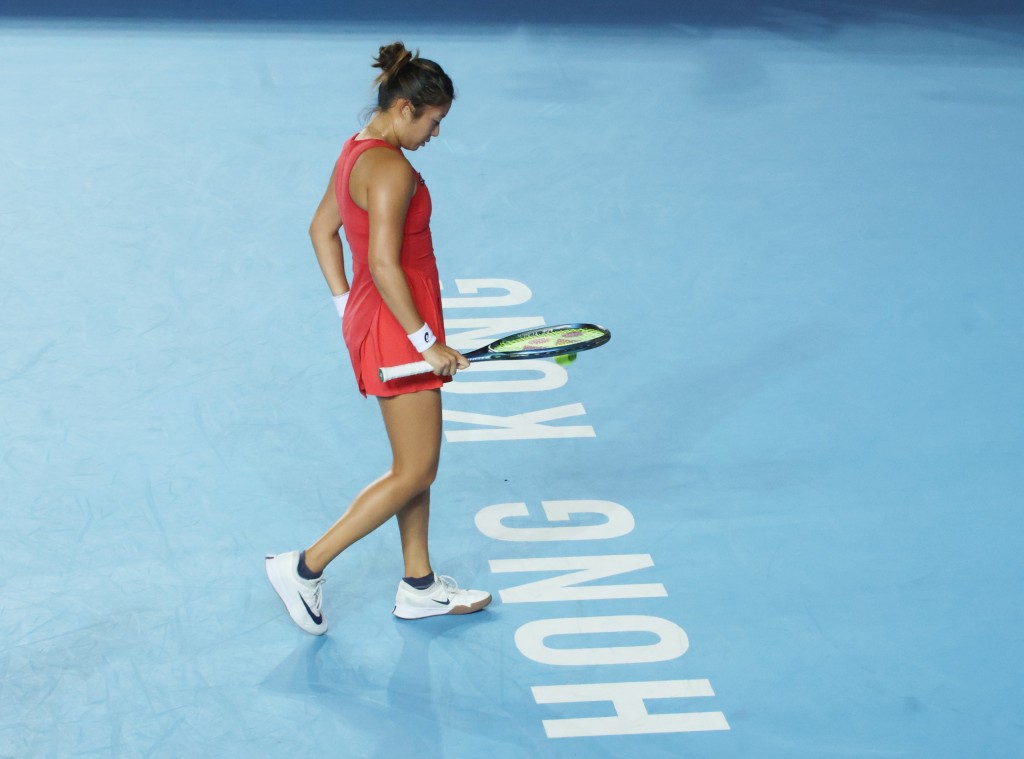 張瑋桓女單次圈止步。徐嘉華攝 張瑋桓女單次圈止步。徐嘉華攝