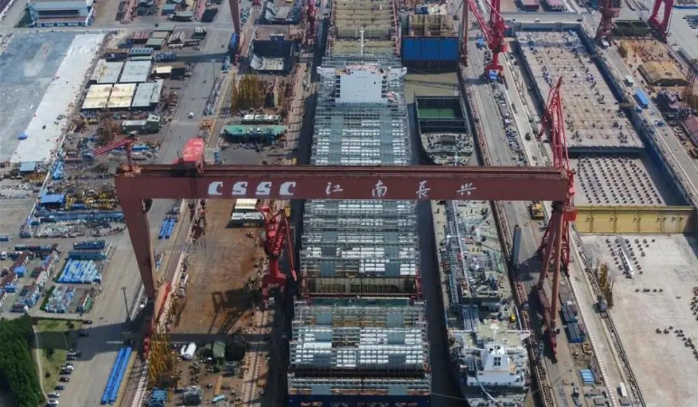 上海江南造船厂。