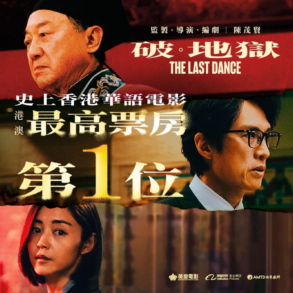 香港史上最賣座港產片第一位是《破·地獄》。