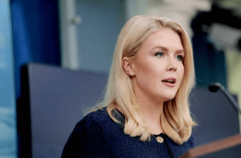 白宮新聞秘書萊維特在周二早些時候的簡報會上,向記者預告及解釋特朗普該行政命令的內容。法新社 白宮新聞秘書萊維特在周二早些時候的簡報會上,向記者預告及解釋特朗普該行政命令的內容。法新社