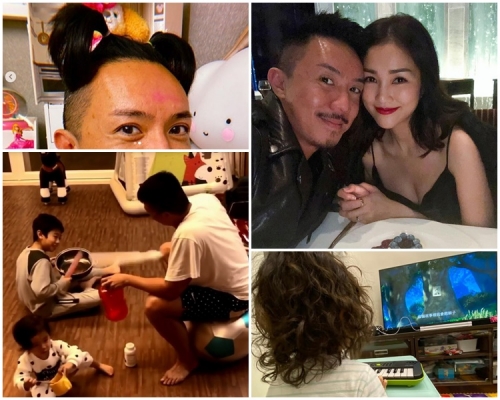 張繼聰好愛鍚老婆謝安琪及子女,係好爸爸同好老公。