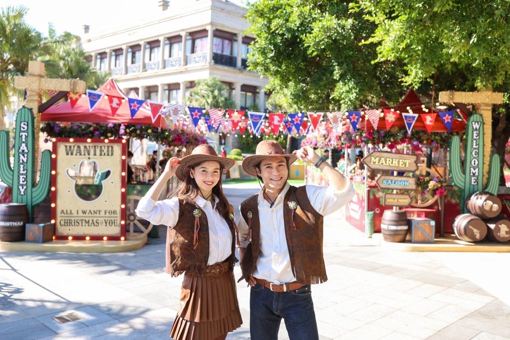 赤柱廣場Wild West Adventure聖誕市集以西部牛仔作主題。