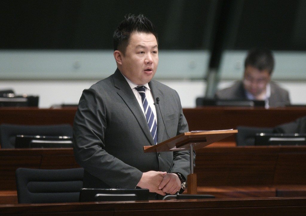 立法會議員梁毓偉。星島