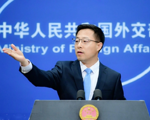 外交部發言人趙立堅。網上圖片