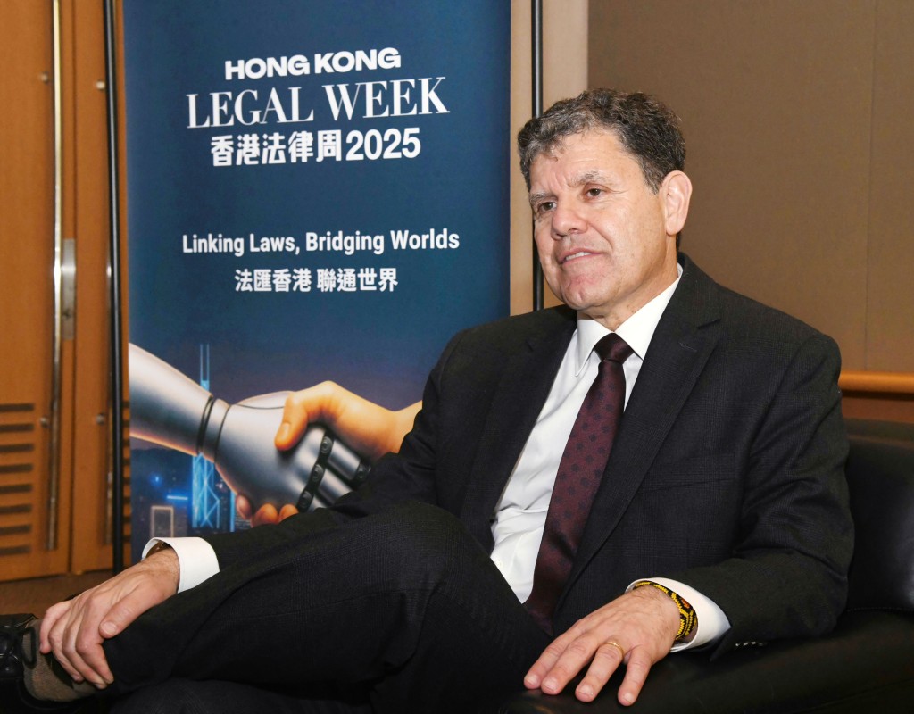 海牙國際私法會議秘書長Christophe Bernasconi。何健勇攝 海牙國際私法會議秘書長Christophe Bernasconi。何健勇攝