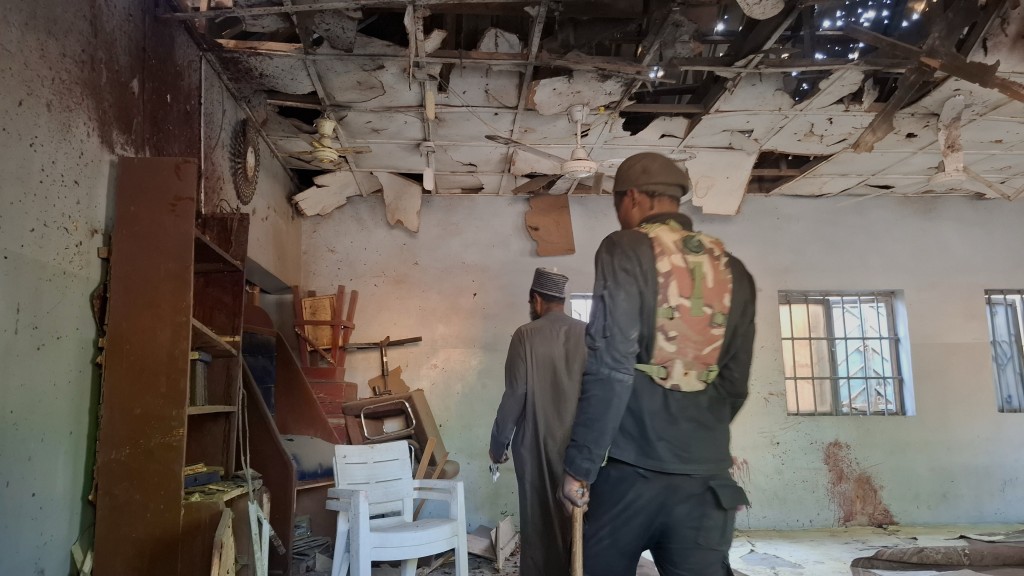 尼日利亞邁杜古里清真寺晚禱時段發生爆炸，多人死傷。 美聯社