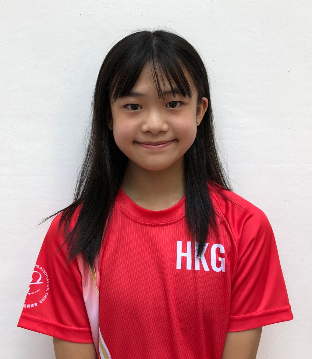 12歲的王巧兒是年齡較輕的港隊代表。 中國香港跳繩總會圖片