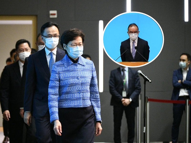 林鄭否認任命曾國衞與辦公室習近平瓷碟有關,讚揚曾國衞經驗豐富。