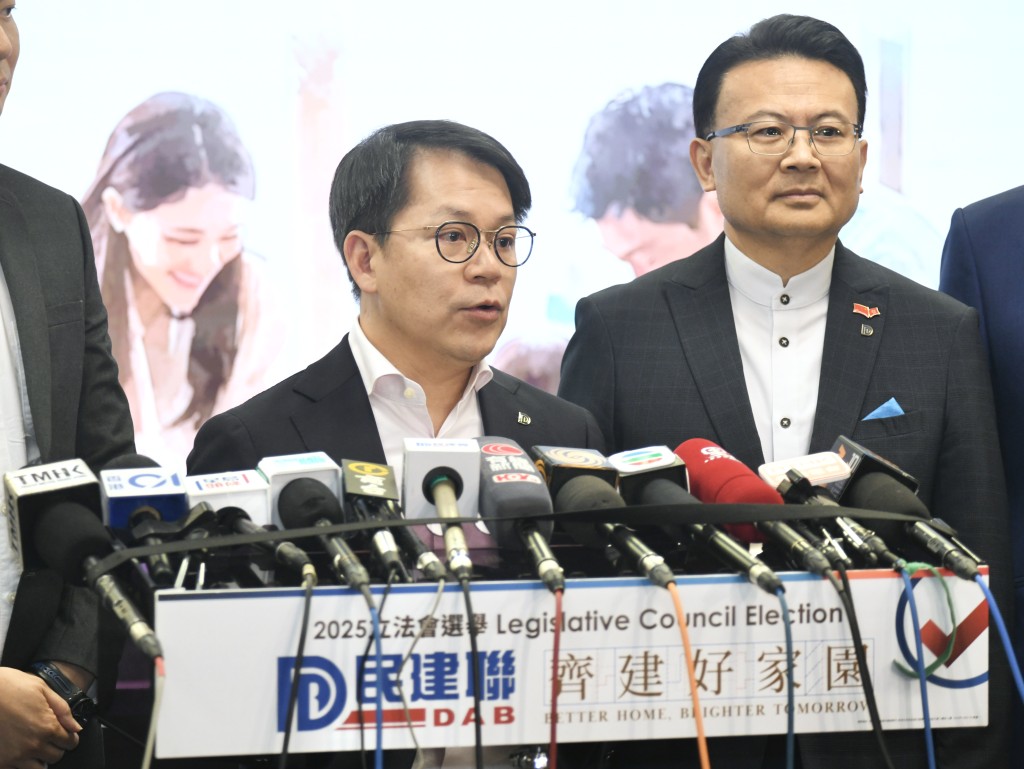 民建聯主席陳克勤。何君健攝 民建聯主席陳克勤。何君健攝