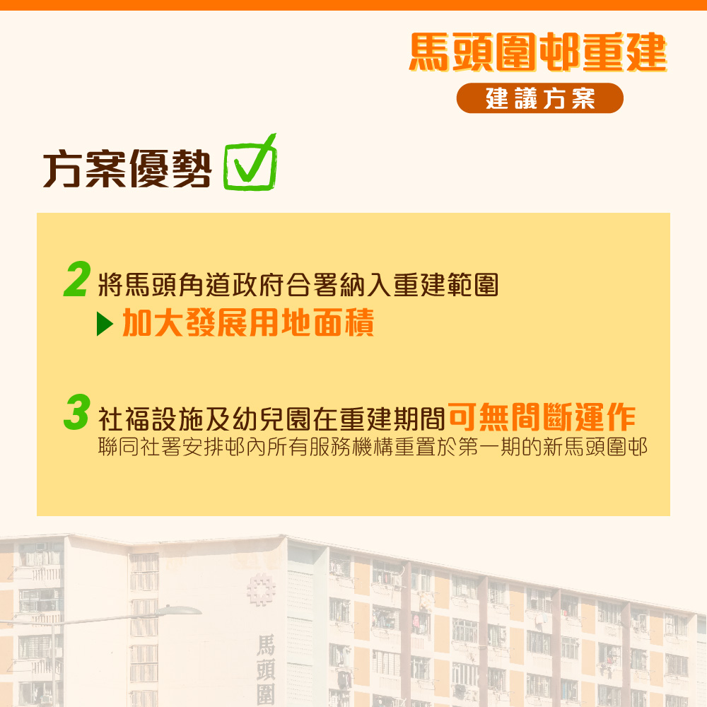 馬頭圍邨重建方案。何永賢fb
