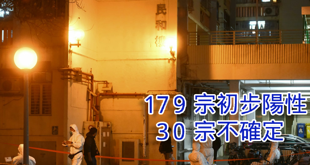 沙田禾輋邨民和樓完成強檢,當局發現179宗初步陽性個案。(資料圖片)