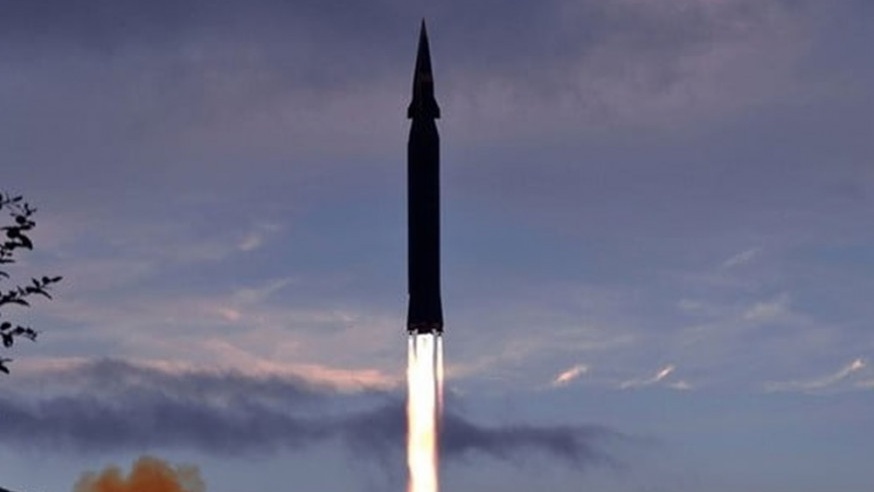 北韓早前試射高超音速導彈。