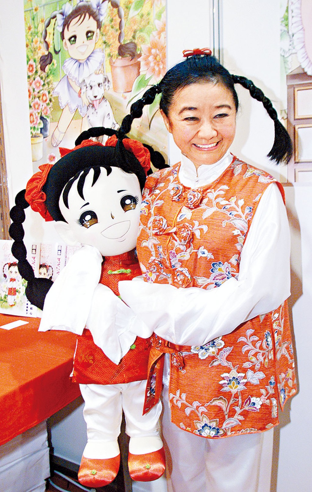 ■「小甜甜」龔如心常以大孖辮示人。