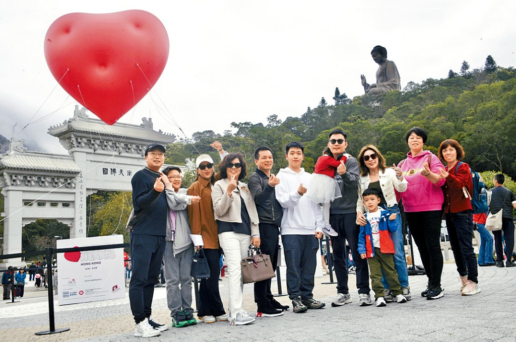 前日結束的「Chubby Hearts」快閃紅心活動，備受旅客好評。