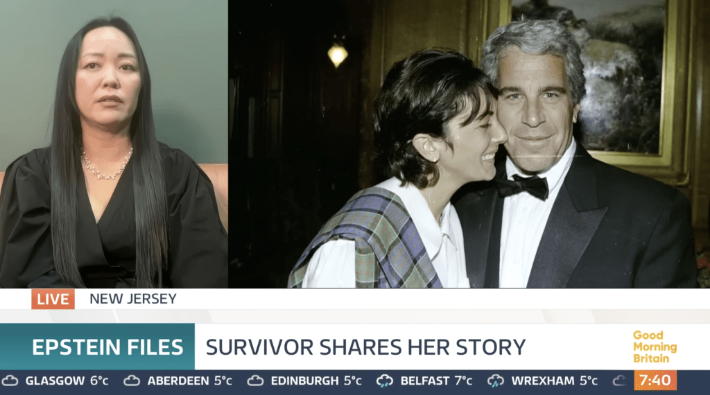 Rina Oh上英國ITV電視台節目《Good Morning Britain》親述經歷。電視畫面截圖