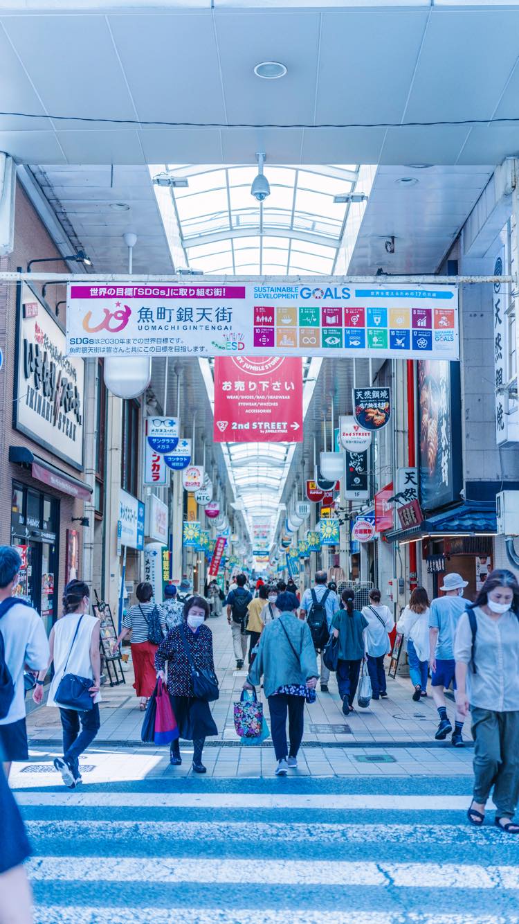 魚町銀天街是福岡的知名旅遊區。網絡圖片