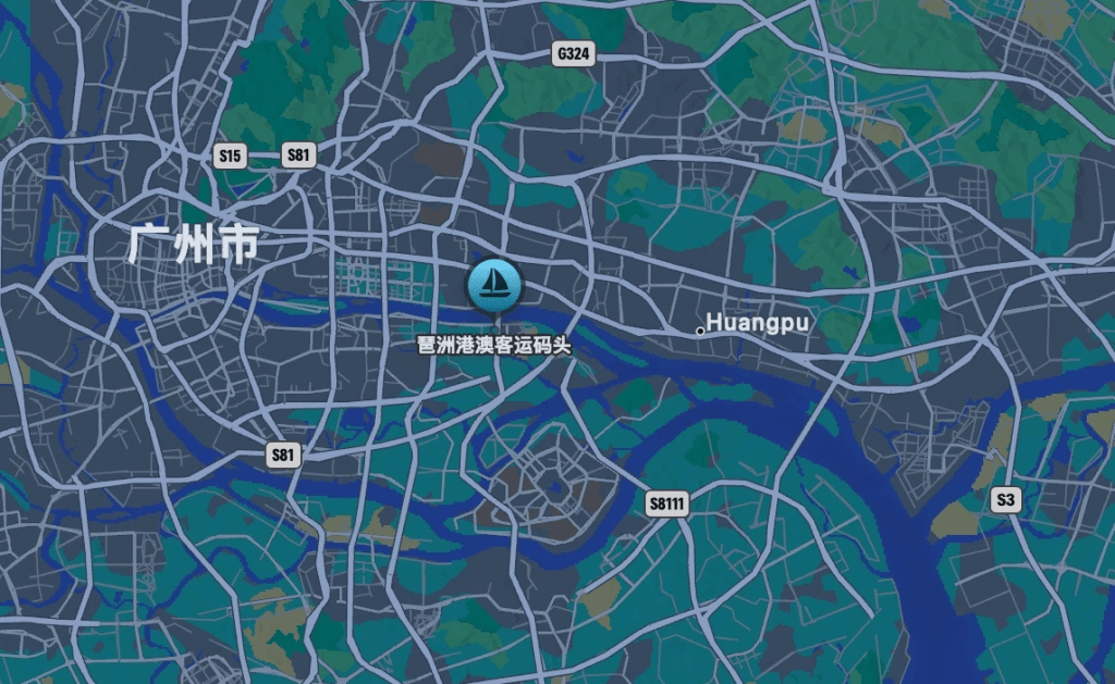 海珠（琶洲）低空飛行運營中心項目位於琶洲港澳客運碼頭旁邊。