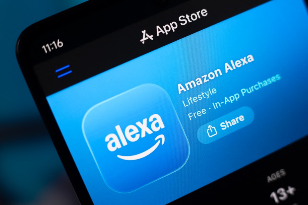 亞馬遜（Amazon）旗下AI Alexa。（法新社）