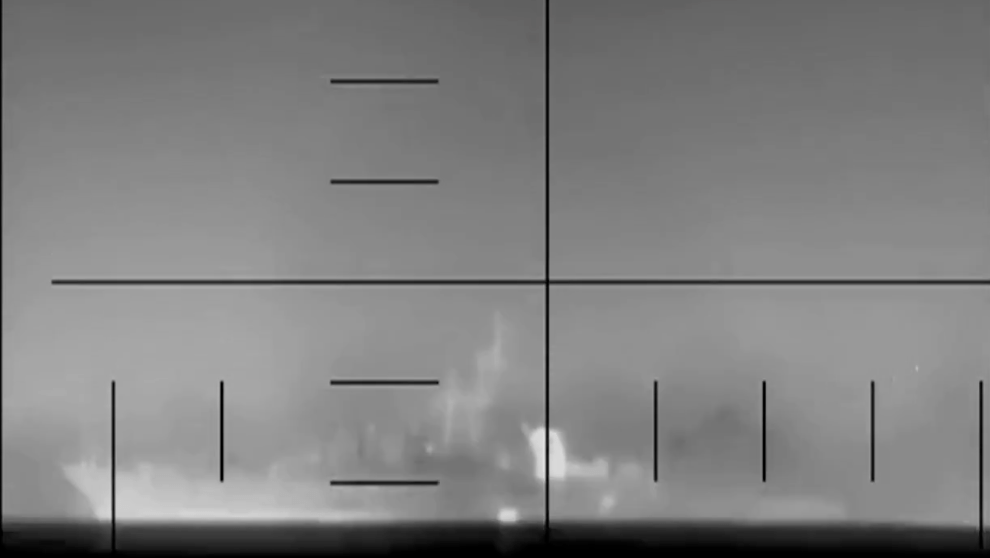 美國防部在社交平台發布擊沉護衛艦的影片。X@DeptofWar（下同）