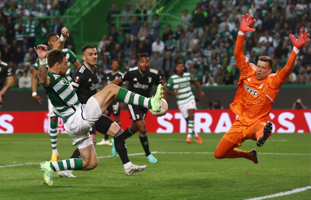 祖雲達斯在歐霸盃八強次回合以1:1打和士砵亭，以總比數2:1晉級歐霸盃四強。Reuters