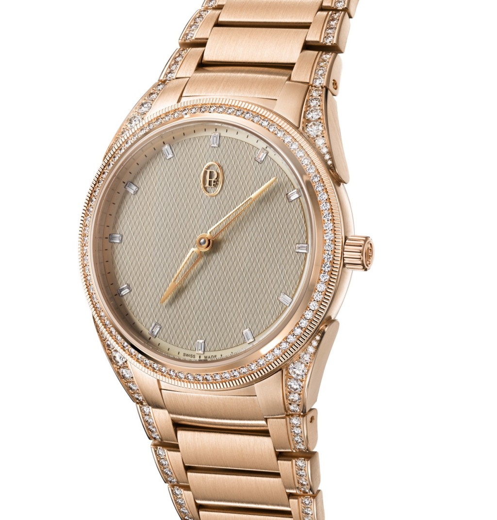 Parmigiani Fleurier Tonda PF 36mm Automatic，錶殼：36.1mm玫瑰金/ 機芯：PF770-HM自動/ 售價：$703,000。