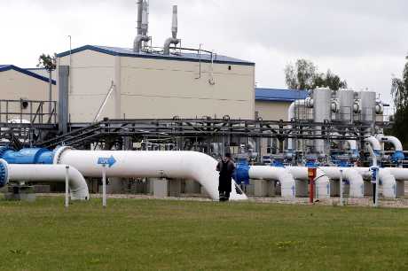 拉脱维亚一处地下储气库管道。 路透社