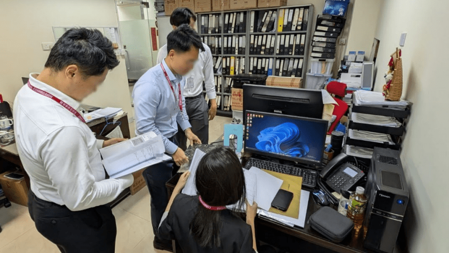 競爭事務委員會就樓宇維修圍標案件展開搜查行動。競委會圖片