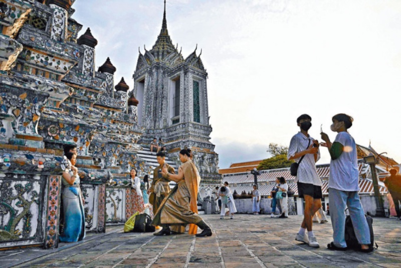 「同程旅行平台」搜索量最高的目的地主要有曼谷等。