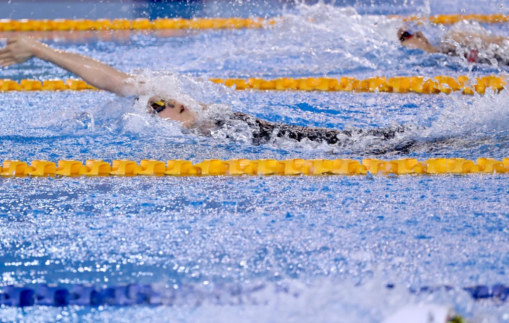 張心悅在比賽中。徐嘉華攝 張心悅在比賽中。徐嘉華攝