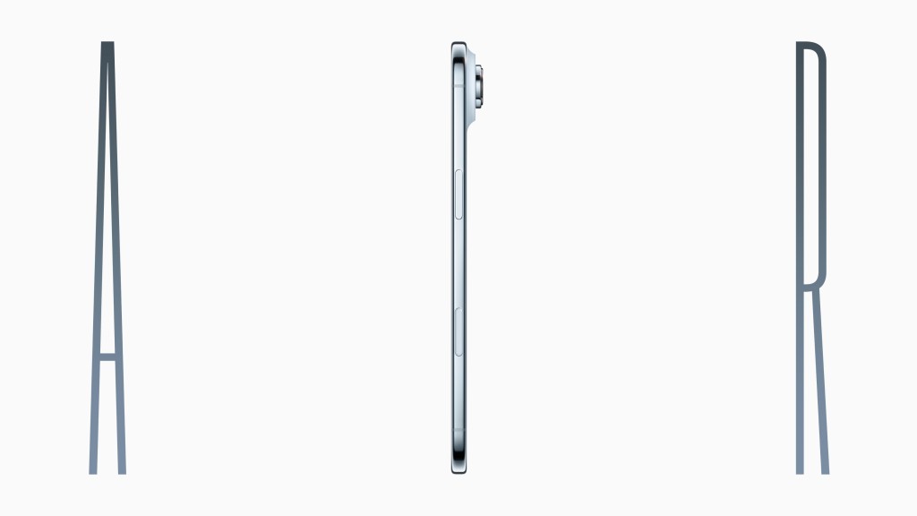 不過,由於其纖薄機身,電量、鏡頭數量均有所犧牲。Apple官方圖片 不過,由於其纖薄機身,電量、鏡頭數量均有所犧牲。Apple官方圖片