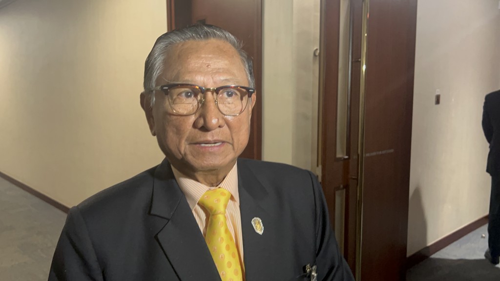 代表團團長、泰國國民議會上議院第二副議議長素帕猜·宋乍仑(Supachai Somcharoen)。郭詠欣攝